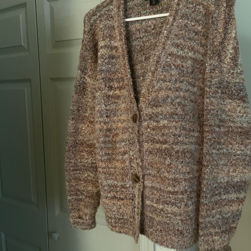 Fluffy cozy neutral colored Cardigan by Cynthia Rowley